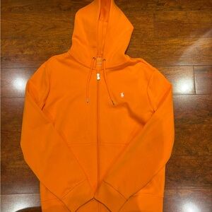 Polo Ralph Lauren Orange Zip Up Sweater